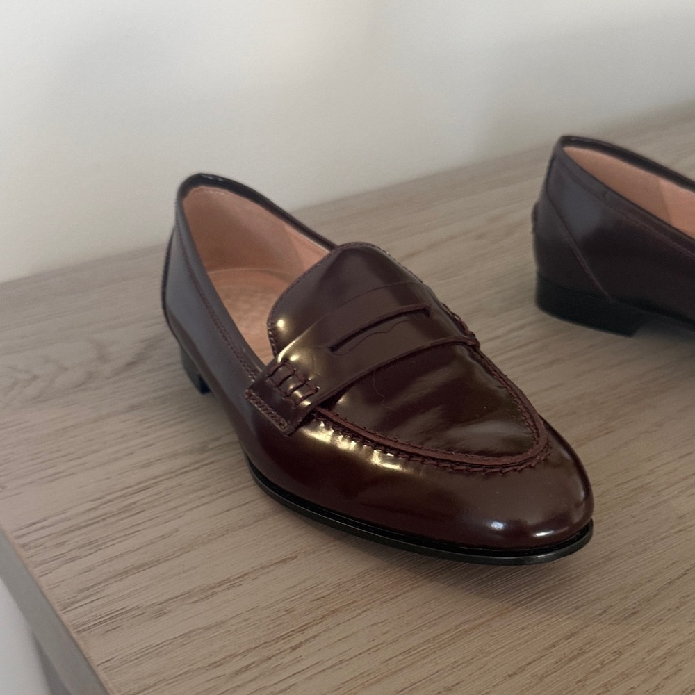 J. Crew Burgundy Leather Loafers
